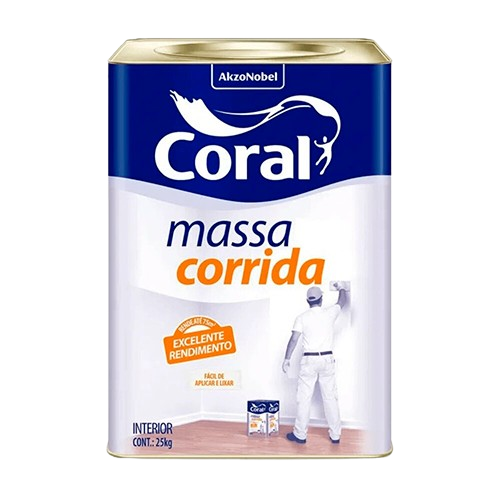Massa Corrida Coral PVA 25Kg